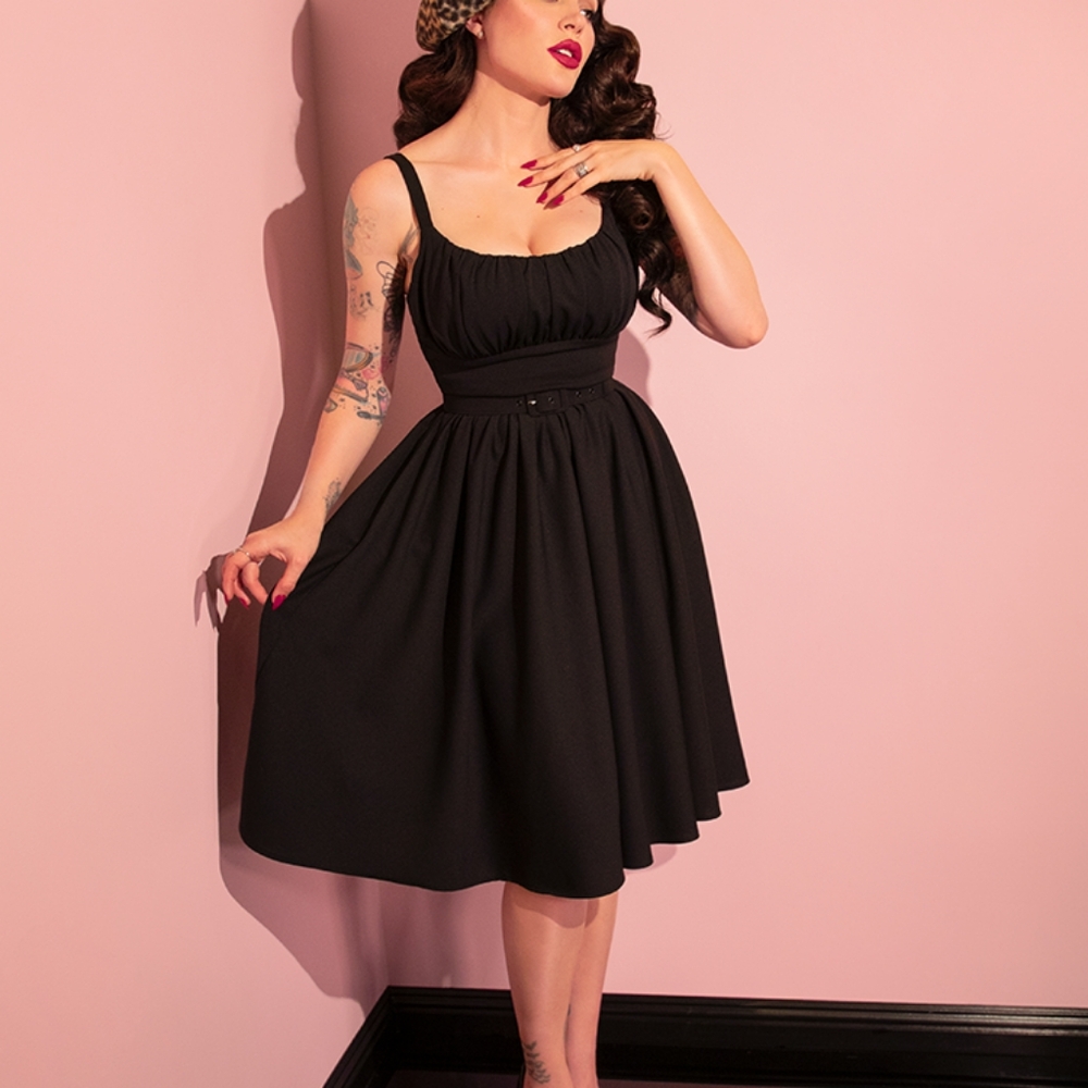Micheline Pitt Cozy Collection Ingenue Black dress